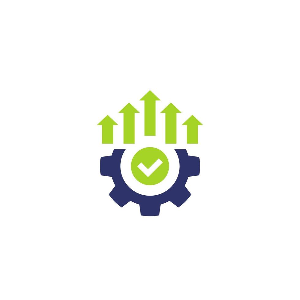 efficient-production-and-efficiency-icon-vector