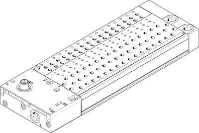 1247975 Perfil Distribuidor Festo VABM-C8-12E-G14-4-PT-L