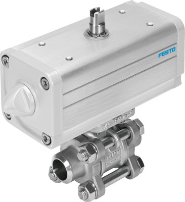 1810730 Unidad Actuadora De Valvula De Bola Festo VZBA-1/4"-WW-63-T-22-F0304-V4V4T-PP15-R-90-C