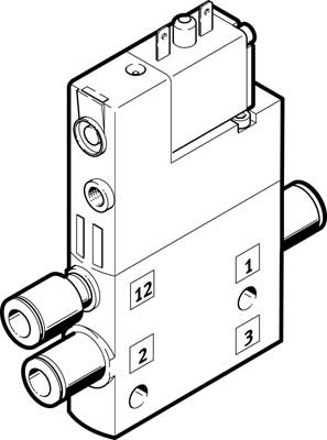 196889 Electrovalvula Festo CPE14-M1BH-3GLS-QS-6