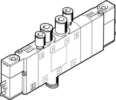 196905 Electrovalvula Festo CPE14-M1BH-5/3GS-QS-6