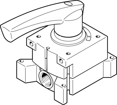 3515108 Valvula De Palanca Manual Festo VHER-H-B43U-G14