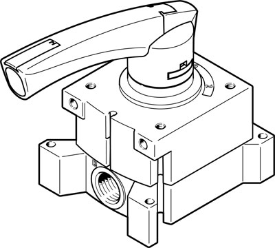 3515573 Valvula De Palanca Manual Festo VHER-P-H-B43U-G14