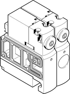 527558 Electrovalvula Festo CPVSC1-M1H-J-P-Q3