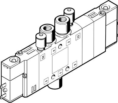 533158 Electrovalvula Festo CPE10-M1BH-5/3BS-QS6-B