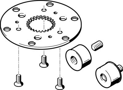 555445 Kit De Conversion Festo DADM-CK-90-3