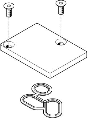 558350 Placa Ciega Festo VABB-P1