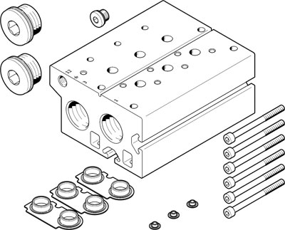 8026408 Placa De Alimentacion Festo VABM-B10-30E-N34-6-P3